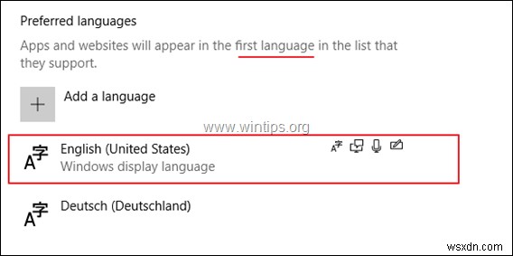 การแก้ไข:Windows 10 เปลี่ยนภาษาสำหรับการป้อนข้อมูลเป็นของตัวเอง (แก้ไขแล้ว)