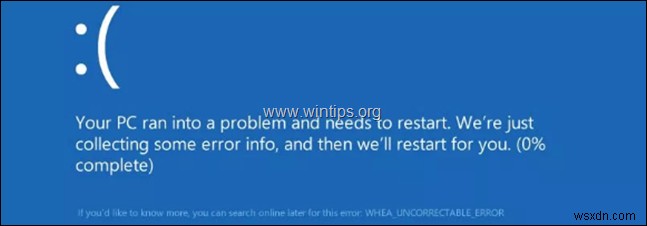 แก้ไข:ข้อผิดพลาดที่ไม่สามารถแก้ไขได้ (0x00000124) ใน Windows 10