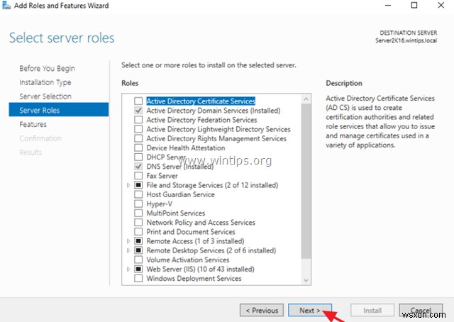 วิธีสำรองข้อมูล Active Directory Server 2016/2012 ด้วย Windows Server Backup