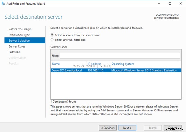 วิธีสำรองข้อมูล Active Directory Server 2016/2012 ด้วย Windows Server Backup