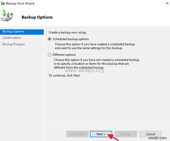 วิธีสำรองข้อมูล Active Directory Server 2016/2012 ด้วย Windows Server Backup