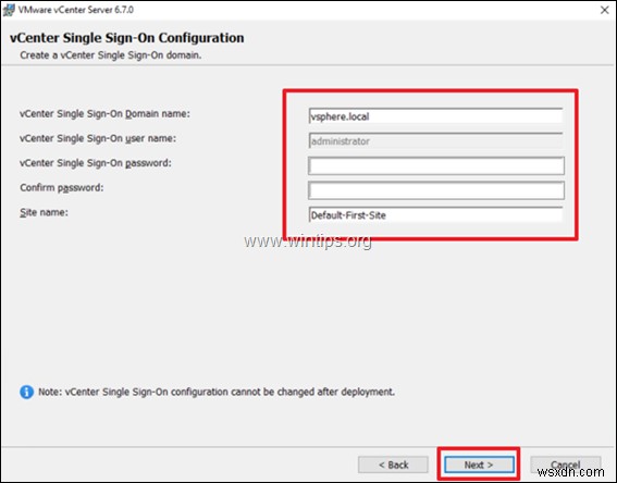 วิธีการติดตั้ง vCenter Server 6.7 บน Windows