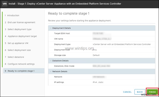 วิธีการติดตั้ง VCenter Server Appliance ใน VMware vSphere Hypervisor ESXi 6.7