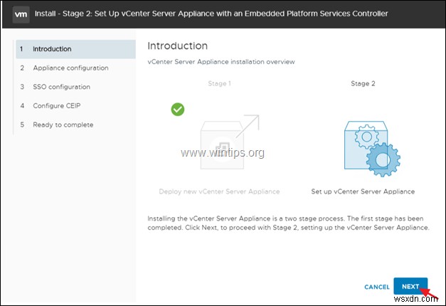 วิธีการติดตั้ง VCenter Server Appliance ใน VMware vSphere Hypervisor ESXi 6.7