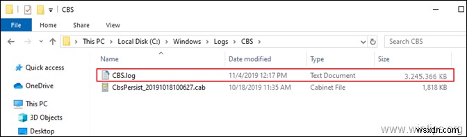 แก้ไข:CBS.LOG ทำให้มีการใช้งานดิสก์สูงใน Windows 10 (แก้ไขแล้ว)