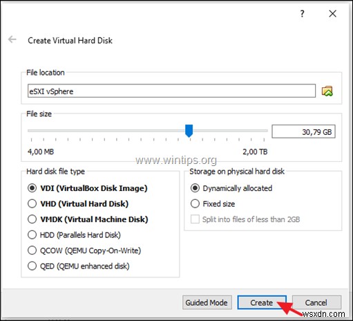 วิธีการติดตั้ง VMware ESXi บน VirtualBox