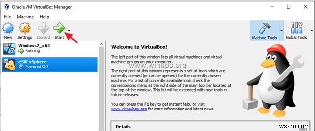 วิธีการติดตั้ง VMware ESXi บน VirtualBox