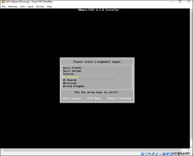 วิธีการติดตั้ง VMware ESXi บน VirtualBox