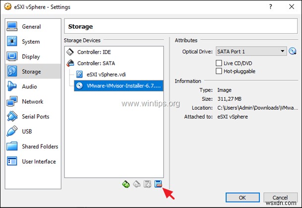 วิธีการติดตั้ง VMware ESXi บน VirtualBox