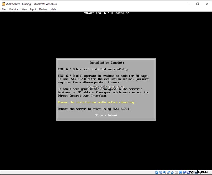 วิธีการติดตั้ง VMware ESXi บน VirtualBox