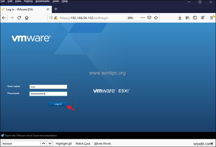 วิธีการติดตั้ง VMware ESXi บน VirtualBox