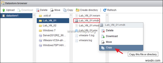 วิธีโคลนเครื่องเสมือนบน vSphere Hypervisor ESXi 6.7 