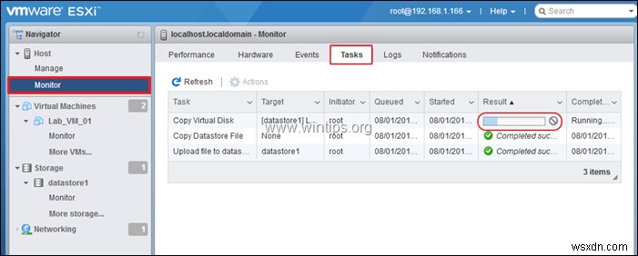 วิธีโคลนเครื่องเสมือนบน vSphere Hypervisor ESXi 6.7 