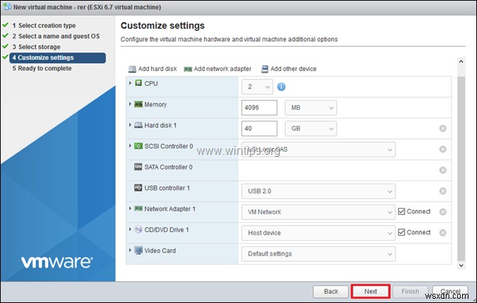 วิธีสร้างเครื่องเสมือนบน vSphere Hypervisor ESXi 6.7 