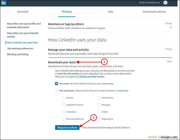 วิธีการลบบัญชี LinkedIn อย่างถาวร