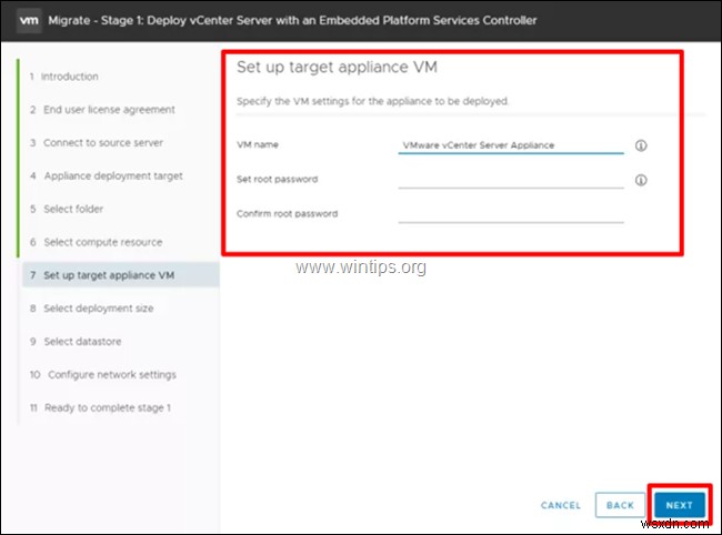 วิธีการย้ายเซิร์ฟเวอร์ VMware vCenter บน Windows ไปยัง VCSA 6.7