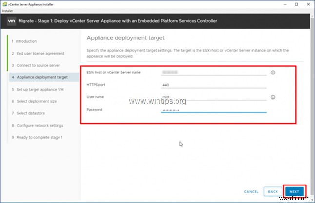 วิธีการย้ายเซิร์ฟเวอร์ VMware vCenter บน Windows ไปยัง VCSA 6.7