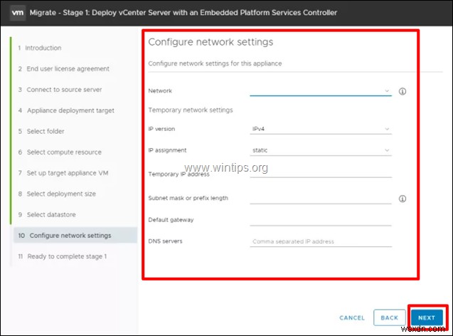 วิธีการย้ายเซิร์ฟเวอร์ VMware vCenter บน Windows ไปยัง VCSA 6.7