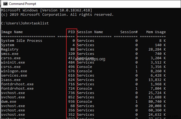 วิธีหยุดบริการที่ทำงานอยู่หรือโปรแกรมจากพรอมต์คำสั่งหรือ PowerShell