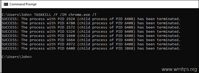 วิธีหยุดบริการที่ทำงานอยู่หรือโปรแกรมจากพรอมต์คำสั่งหรือ PowerShell