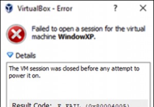 การแก้ไข:เซสชัน VirtualBox VM ถูกปิดก่อนที่จะพยายามเปิดเครื่อง (แก้ไขแล้ว)