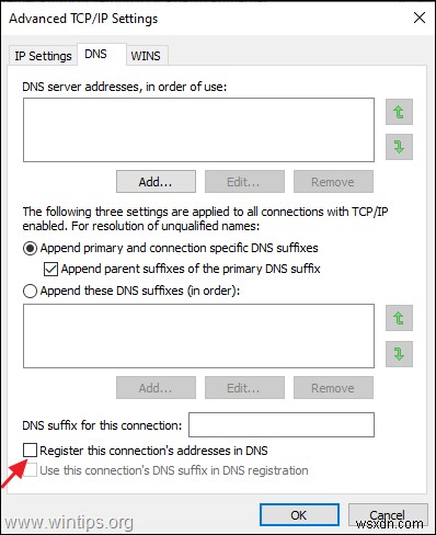 แก้ไข:เชื่อมต่อ Wi-Fi แต่ไม่มีอินเทอร์เน็ตใน Windows 10 (แก้ไขแล้ว)