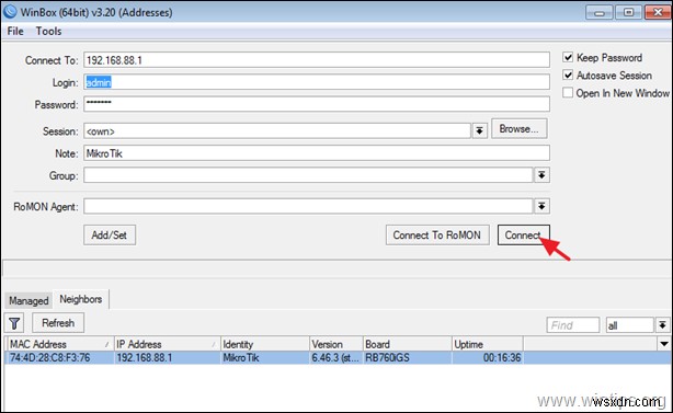 วิธีตั้งค่า MikroTik เป็นครั้งแรก