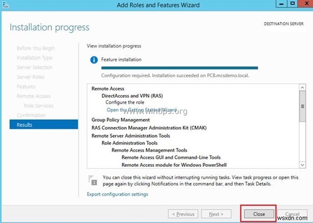 วิธีตั้งค่าเซิร์ฟเวอร์ VPN บน Windows Server 2016 (PPTP)