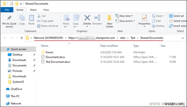 วิธีการ MAP SharePoint เป็นไดรฟ์เครือข่ายใน File Explorer บน Windows 