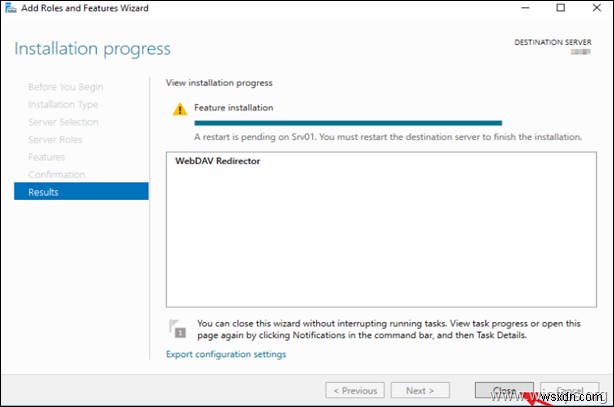 การแก้ไข:บริการ WebClient หายไปในเซิร์ฟเวอร์ 2016/2012 (แก้ไขข้อผิดพลาด 0x80070043:Windows ไม่สามารถเข้าถึงไซต์ SharePoint) 