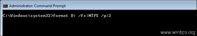 วิธีการฟอร์แมตฮาร์ดไดรฟ์จาก Command Prompt หรือ DISKPART 