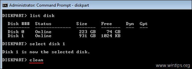 วิธีการฟอร์แมตฮาร์ดไดรฟ์จาก Command Prompt หรือ DISKPART 