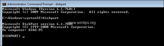 วิธีการฟอร์แมตฮาร์ดไดรฟ์จาก Command Prompt หรือ DISKPART 