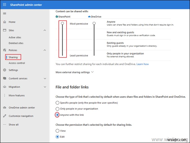 การแก้ไข:ใครก็ตามที่มีตัวเลือกลิงก์จะเป็นสีเทาใน SharePoint (แก้ไขแล้ว)