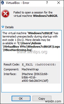 การแก้ไข:ข้อผิดพลาด VirtualBox ใน supR3HardenedWiReSpawn – เกิดข้อผิดพลาดในการเปิดกระบวนการ VirtualBox VM 5 อีกครั้ง (แก้ไขแล้ว) 