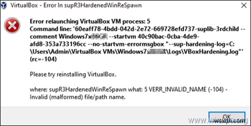 การแก้ไข:ข้อผิดพลาด VirtualBox ใน supR3HardenedWiReSpawn – เกิดข้อผิดพลาดในการเปิดกระบวนการ VirtualBox VM 5 อีกครั้ง (แก้ไขแล้ว) 