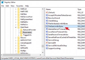 การแก้ไข:ข้อผิดพลาด 0x800700DF ขนาดไฟล์เกินขีดจำกัดที่อนุญาตและไม่สามารถบันทึกใน SharePoint &WebDAV ได้