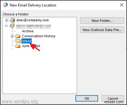 วิธีการส่งจากนามแฝงอีเมลใน Outlook