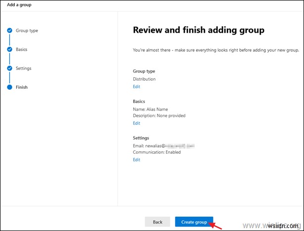 วิธีตั้งค่ารายชื่อการแจกจ่ายสำหรับนามแฝงอีเมลใน Office365