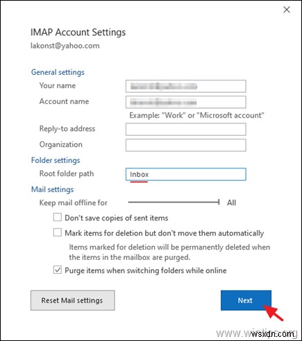 แก้ไข:โฟลเดอร์ IMAP ไม่แสดงในบานหน้าต่าง Outlook (แก้ไขแล้ว)