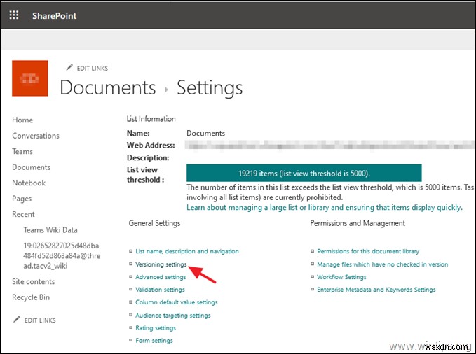 การแก้ไข:SharePoint พื้นที่ไม่เพียงพอ ไซต์นี้พื้นที่จัดเก็บเกือบเต็มแล้ว