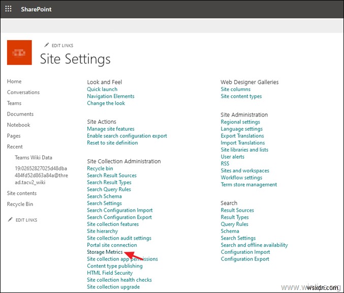 การแก้ไข:SharePoint พื้นที่ไม่เพียงพอ ไซต์นี้พื้นที่จัดเก็บเกือบเต็มแล้ว