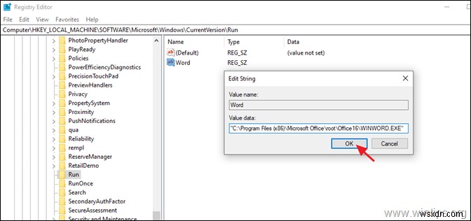 วิธีเรียกใช้โปรแกรมเมื่อเริ่มต้นผ่าน Registry