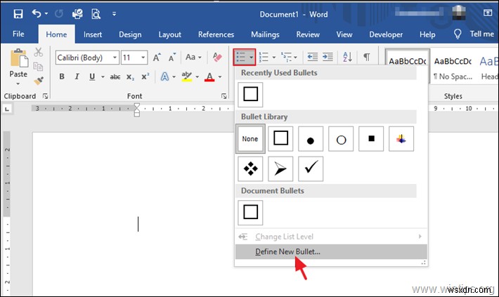 วิธีการเพิ่มช่องทำเครื่องหมายในเอกสาร Word