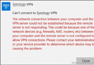 แก้ไข:ไม่สามารถเชื่อมต่อกับ L2TP VPN ใน Windows 10 (แก้ไขแล้ว)
