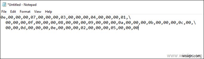 วิธีการ:REG เพิ่มค่ารีจิสทรี REG_BINARY