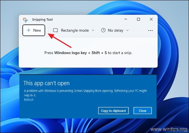 แก้ไข:ข้อผิดพลาดของ Snipping Tool แอปนี้ไม่สามารถเปิดได้ใน Windows 11 (แก้ไขแล้ว)