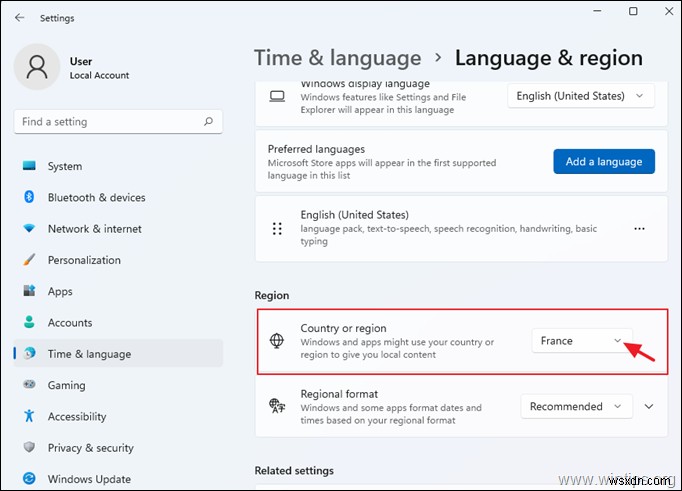 วิธีการเปลี่ยนภาษาที่แสดงของ Windows 11