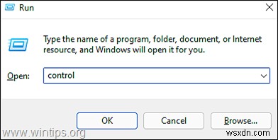 วิธีการเปิดแผงควบคุมใน Windows 11