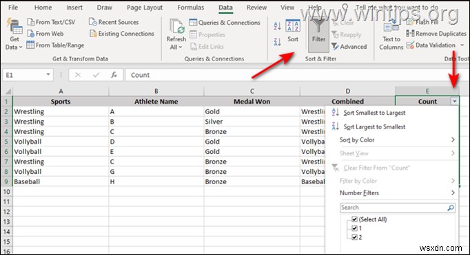 วิธีค้นหาและลบรายการที่ซ้ำกันใน Excel